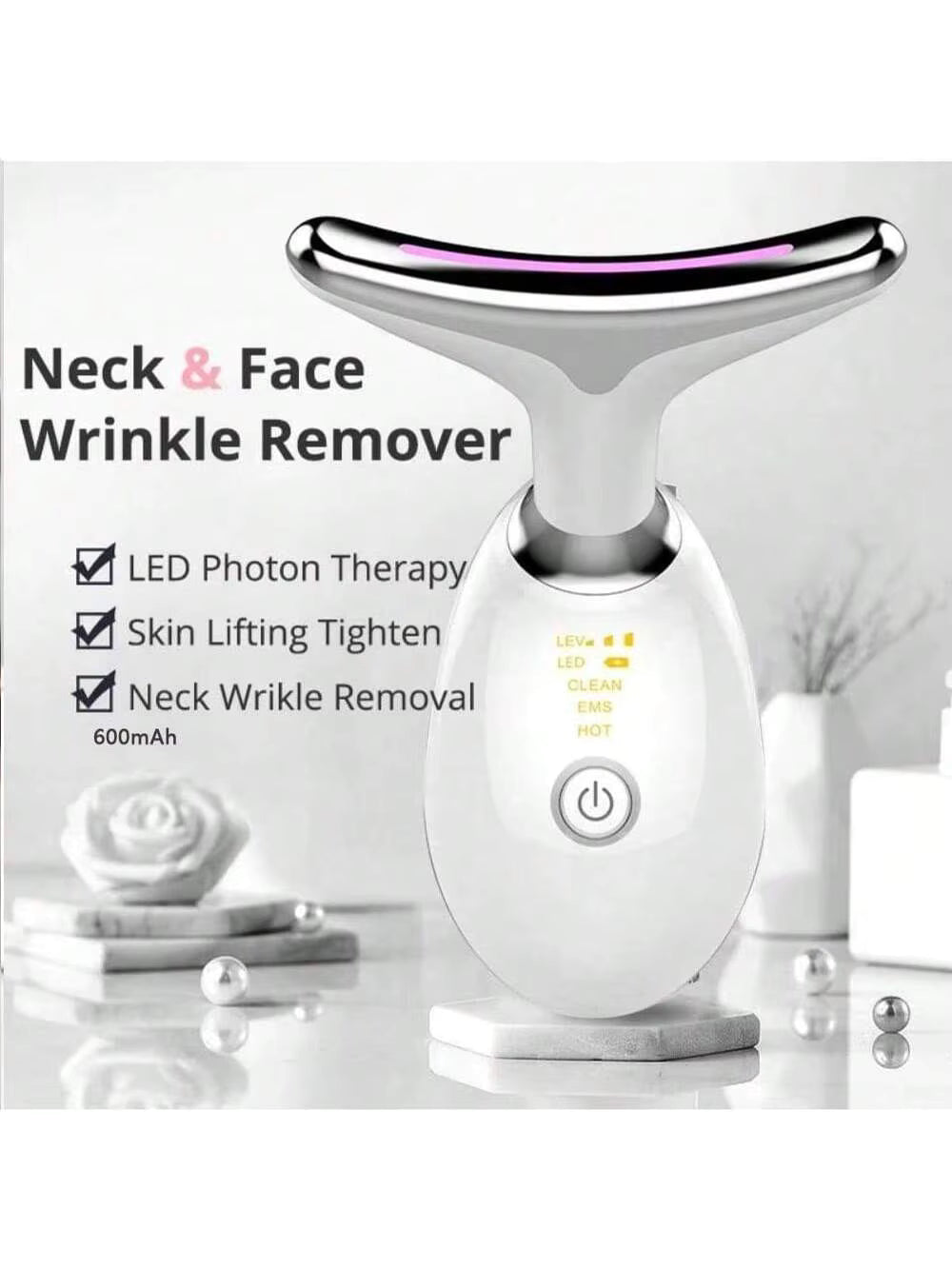 🎀 Face Lifting Device | LED Therapy & Skin Tightening Massager – Rejuvenece tu piel al instante 🌸